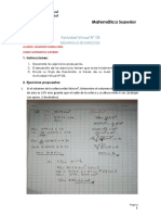 Matemática Superior Ejercicios Desarrollo