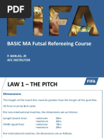 BASIC MA Futsal Refereeing Course: P. Barlas, JR Afc Instrutor