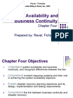 Systems Availability and Business Continuity: Chapter Four Prepared By: Raval, Fichadia