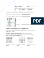 Quadratic Function - Graphing Quadratic Function Task 3