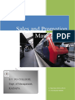 Sales and Promotion Management