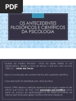 slides - antecedentes filosóficos e científicos da Psicologia