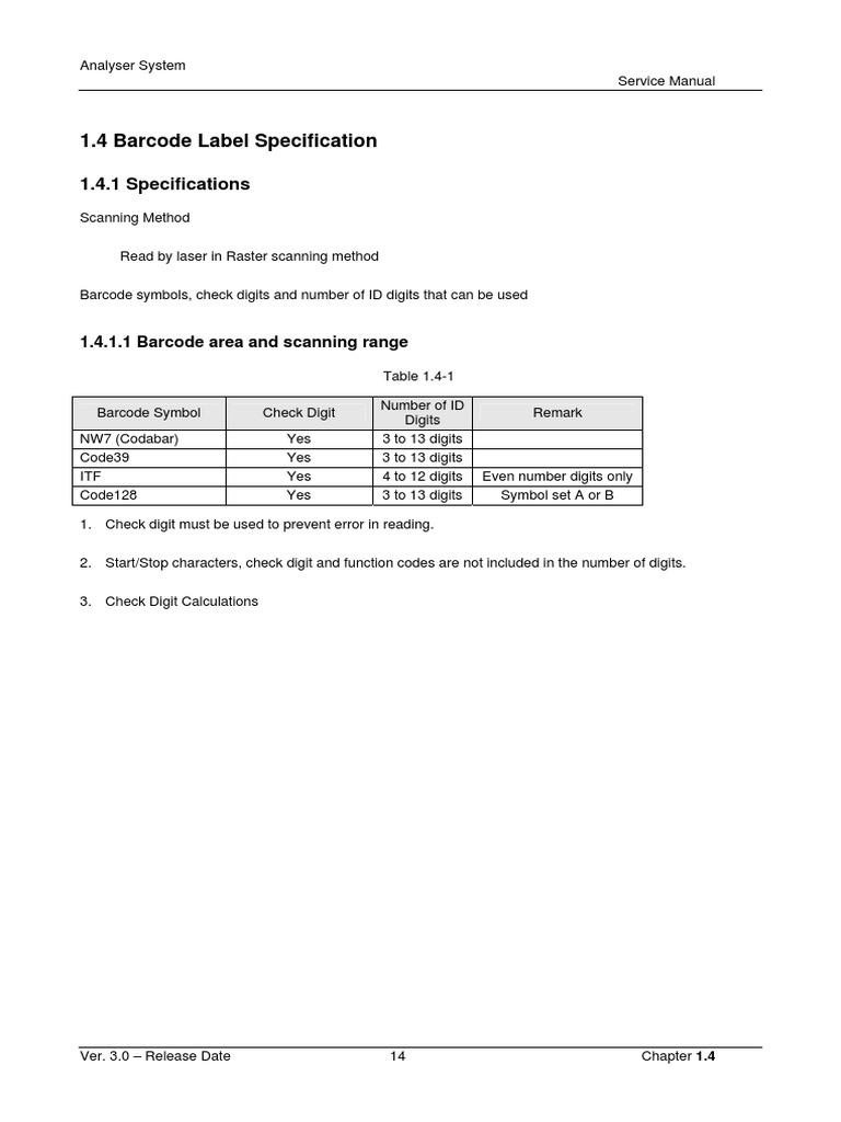 Barcode Label Specifications Guide | PDF | Input/Output | Naming ...