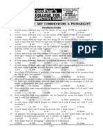 Permutations and Combinations & Probability