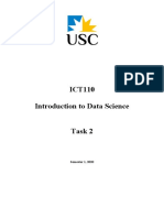 ICT110 Introduction To Data Science: Semester 1, 2020