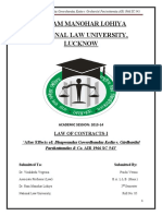 Dr. Ram Manohar Lohiya National Law University, Lucknow: Law of Contracts-I