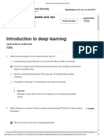 Introduction To Deep Learning - Coursera