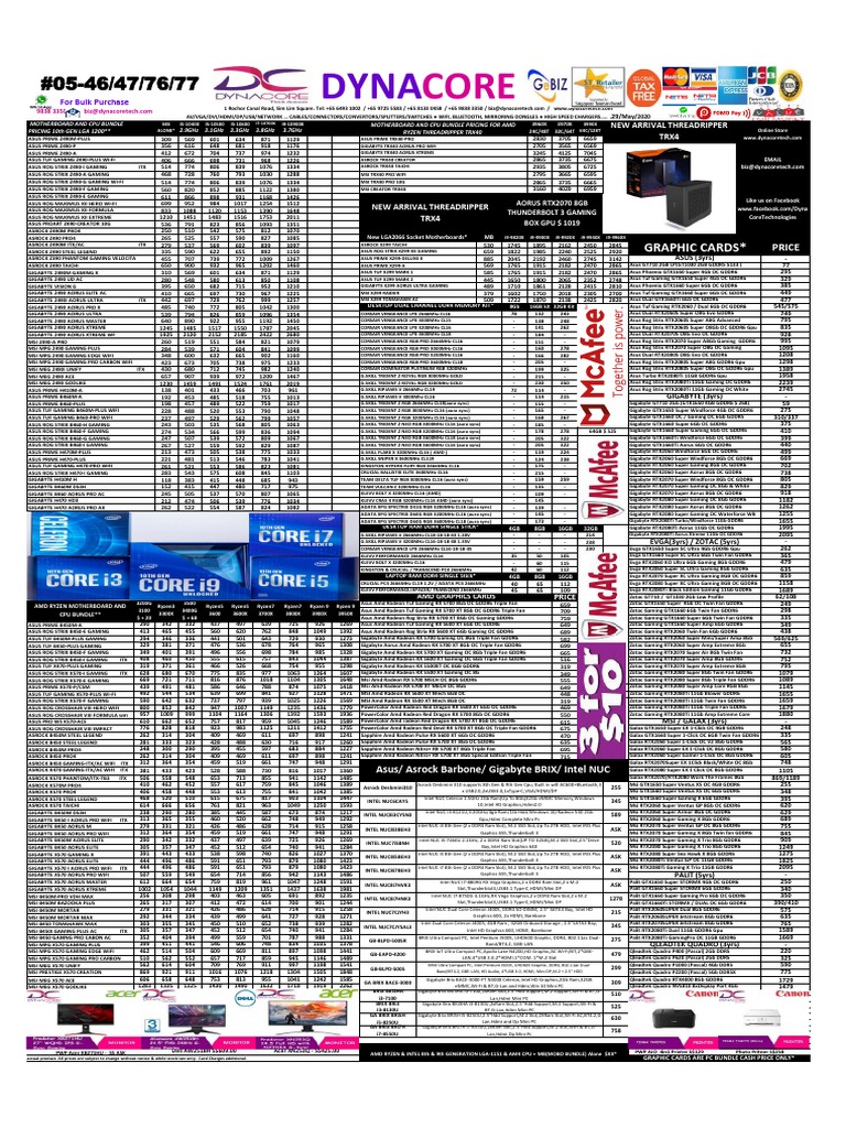 Motherboard & CPU Bundles Pricing Guide | PDF | Office Equipment ...