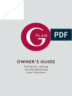 Owner'S Guide: Caring For, Setting Up and Operating Your Furniture