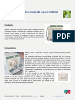 Extraction of phenolic compounds in plant material