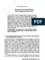 Erotic Emissions in Greek Poetry A Generic Integration Network