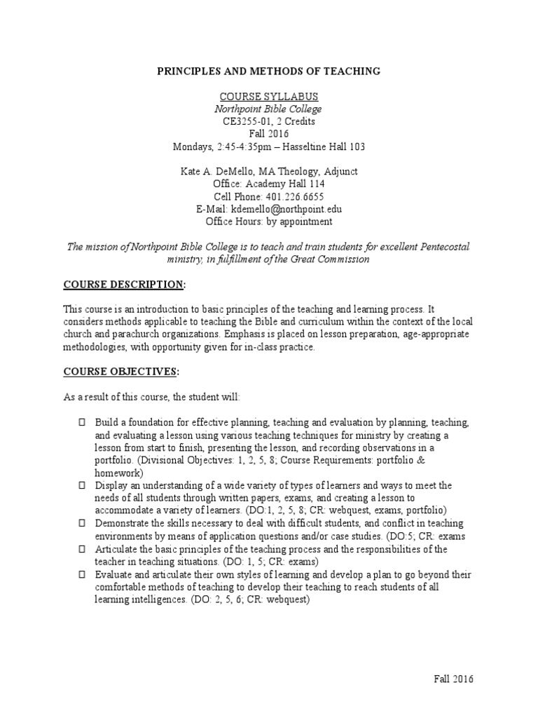 CE3255-01 Principles and Methods of Teaching | PDF | Turnitin | Test ...