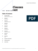 Adverb Clauses of Contrast: Grammar Practice Worksheets