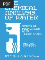 D T E Hunt - A Wilson - Chemical Analysis of Water - General Principles and Techniques-Royal Society of Chemistry (1986) PDF