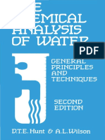 D T E Hunt - A Wilson - Chemical Analysis of Water - General Principles and Techniques-Royal Society of Chemistry (1986) PDF