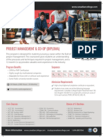 Project Management & Co-Op (Diploma) : Program Benefi Ts Sequence