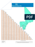 MALI Map Shows Distances Between Major Cities