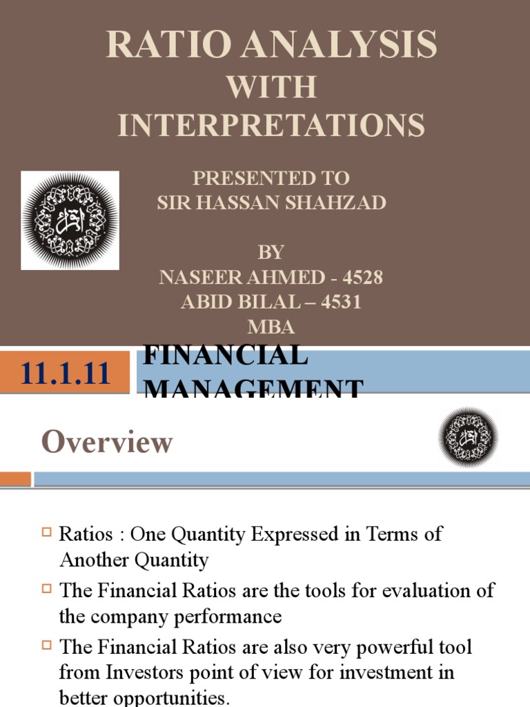 Financial Ratio Analysis of Cement Companies | PDF | Revenue | Equity ...