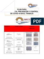 Plan de Prevencion y Control Del Covid Imco PDF