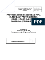 Protocolo de Bioseguridad para El Manejo Y Prevención Del Covid-19 para El Sector Comercial (Peluquerias)