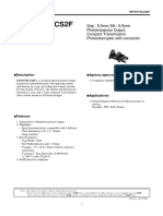 GP1S173LCS2F: Gap: 5.0mm Slit: 0.5mm Phototransistor Output, Compact Transmissive Photointerrupter With Connector