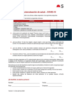 Auto Cuestionario de Salud - COVID19 V3