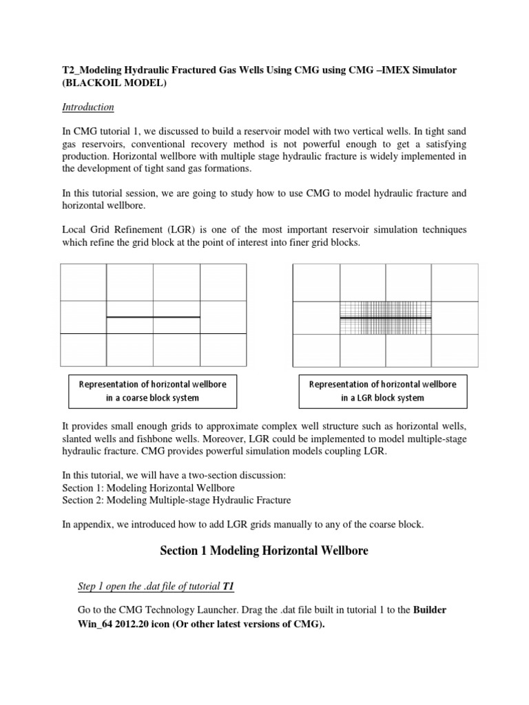 T2 - Modeling Hydraulic Fractured Gas Wells Using CMG Using CMG - IMEX ...