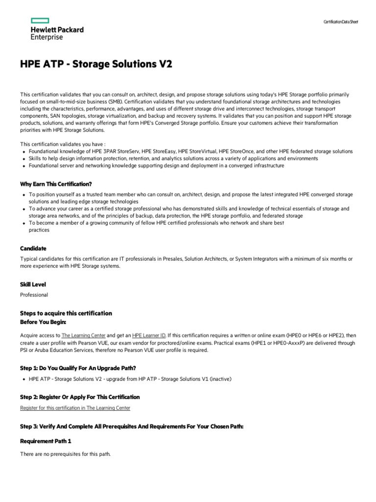 HPE0-V25 Prüfungsinformationen