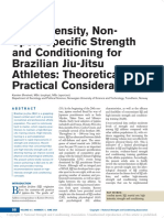 High-Intensity, Non-Sport-Specific Strength and Conditioning For Brazilian Jiu-Jitsu Athletes Theoretical and Practical Considerations.