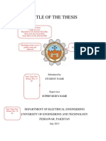 Postgraduate Thesis Format