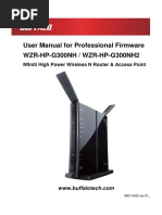 User Manual For Professional Firmware WZR-HP-G300NH / WZR-HP-G300NH2