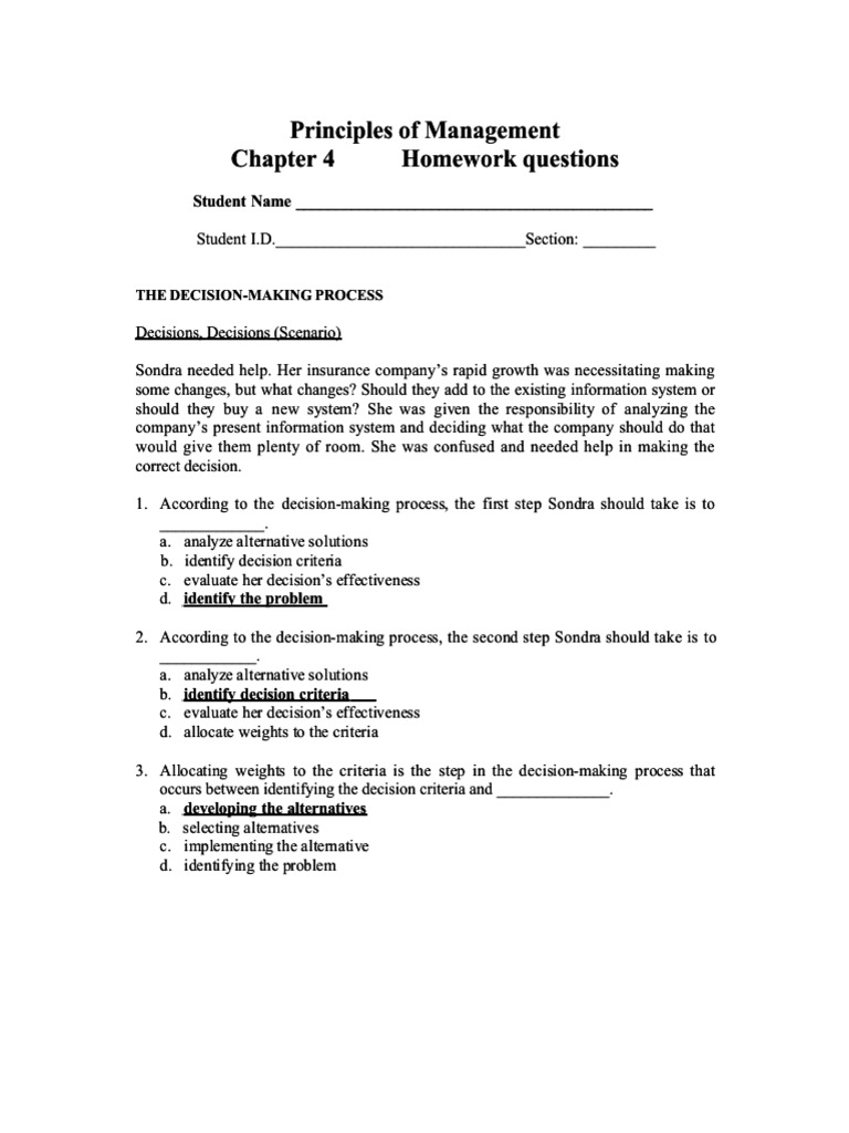Decision-Making Process in Management | PDF | Decision Making | Risk