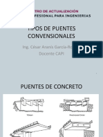 Tipo de Puentes Convencionales Ing Cesar Garcia Rossell PDF