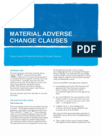 Material Adverse Change Clauses PDF