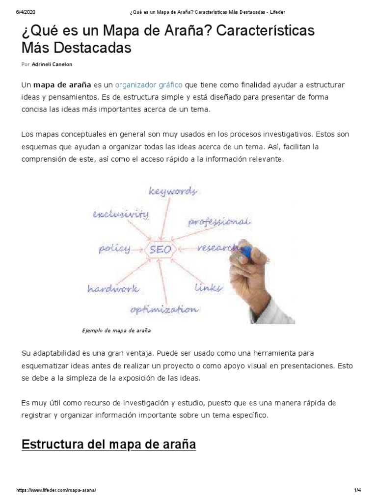 Características del Mapa de Araña | PDF | Mapa | Información