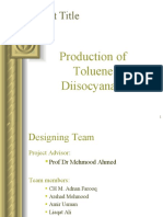 Production of Toluene Diisocyanate (TDI) Project Report