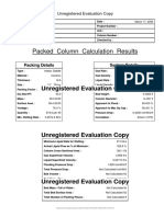 Packed Column Calculation Results: Unregistered Evaluation