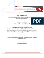 Ascarrunz, J. - Elecciones Subnacionales en Bolivia. El Peso Político de La Autoridad Departamental PDF
