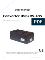 Converter USB/RS-485: User Manual