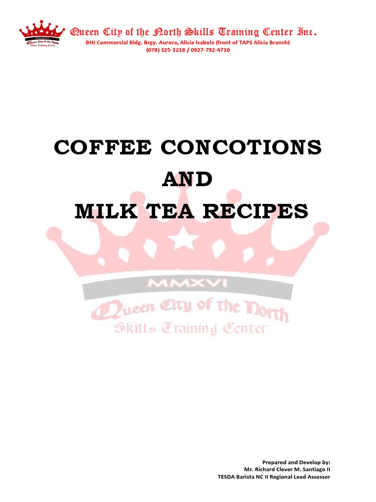 Coffee and Milk Tea Recipes Guide | PDF | Drink | Non Alcoholic Drinks