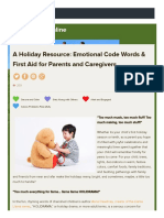 A Holiday Resource - Emotional Code Words & First Aid For Parents and Caregivers - Heart-Mind Online PDF