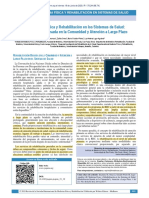 Rehabilitación Basada en La Comunidad y Atención A Largo Plazo