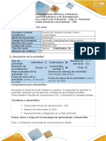 Guía de Actividades y Rúbrica de Evaluación - Fase 2 - Presentar Comunidad Virtual de Conocimiento - CVC PDF