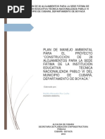 Plan de Manejo Ambiental de una obra 