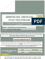 Arbitrase, Mediasi, Dan Negosiasi Modul 3