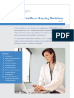 Dental Recordkeeping Guidelines PDF