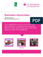 Kamalam Associates Paper Machine Manufacturer