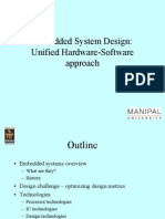 Embedded System Design: Unified Hardware-Software Approach