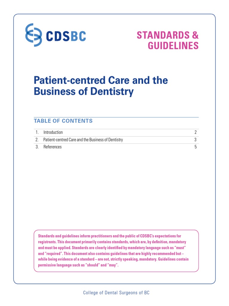 Dentistry Standards Of Care | Gdc Dental Guidelines – YQSSGW