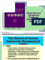 Human Resource Management: Finding and Keeping The Best Employees